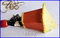 Vintage Disney Mickey Mouse Lamp Sconce Wall Light Original Shade 1950s/60s