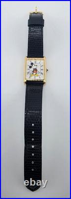 Vintage Disney Mickey Mouse Lorus Womens Tank Watch V515-5928 NEW Battery withBox