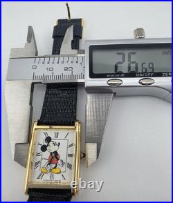 Vintage Disney Mickey Mouse Lorus Womens Tank Watch V515-5928 NEW Battery withBox