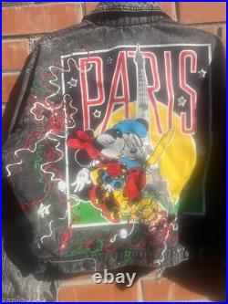 Vintage Disney Mickey Mouse Minnie Paris Passport Series Jacket