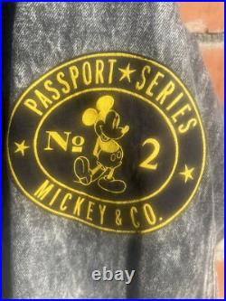 Vintage Disney Mickey Mouse Minnie Paris Passport Series Jacket