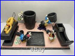 Vintage Disney Mickey Mouse Office Desk Stationery Note Paper Clip Pluto Stapler
