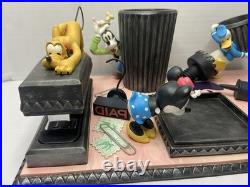 Vintage Disney Mickey Mouse Office Desk Stationery Note Paper Clip Pluto Stapler