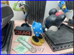 Vintage Disney Mickey Mouse Office Desk Stationery Note Paper Clip Pluto Stapler