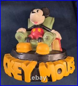 Vintage Disney Mickey Mouse Reading Chair Ceramic Figurine Demons & Merveilles