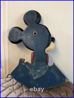 Vintage Disney Mickey Mouse Resin Coat Rack Hooks
