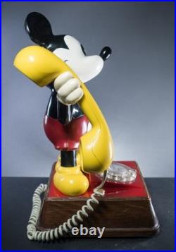 Vintage Disney Mickey Mouse Rotary Novelty Phone Retro Decorative Landline
