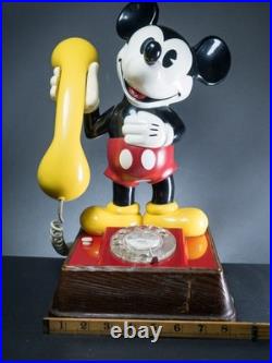 Vintage Disney Mickey Mouse Rotary Novelty Phone Retro Decorative Landline