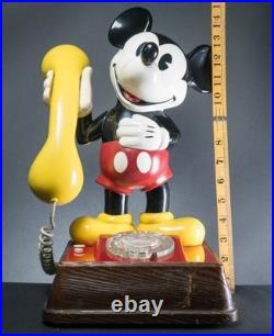 Vintage Disney Mickey Mouse Rotary Novelty Phone Retro Decorative Landline
