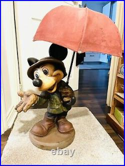 Vintage Disney Mickey Mouse Safari Statue resin figurine