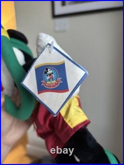 Vintage Disney Mickey Mouse Scuba Diver Plush Toy Tagged 90s Disney Store Rare