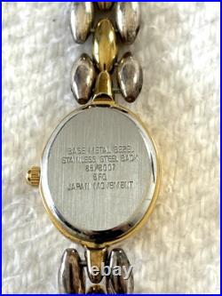 Vintage Disney Mickey Mouse Stainless & Gold Colored Watch