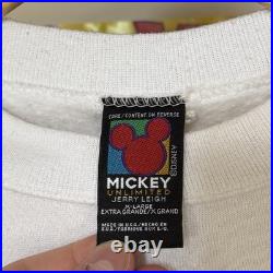 Vintage Disney Mickey Mouse Sweatshirt XL Men's Ghost Halloween 90s Jerry Leigh