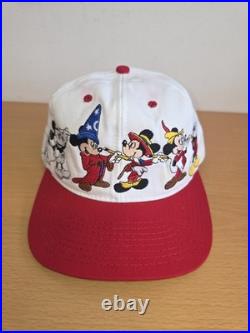 Vintage Disney Mickey Mouse Through The Years Snapback Hat Made In America 90s