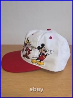 Vintage Disney Mickey Mouse Through The Years Snapback Hat Made In America 90s