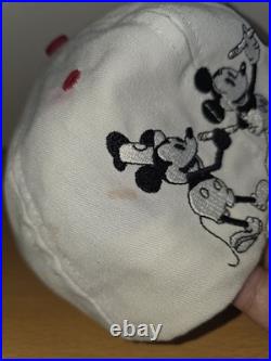 Vintage Disney Mickey Mouse Through The Years Snapback Hat Made In America 90s