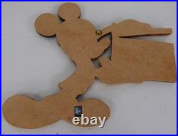 Vintage Disney Mickey Mouse Wooden Wall Art Hanging 9