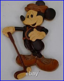 Vintage Disney Mickey Mouse Wooden Wall Art Hanging 9
