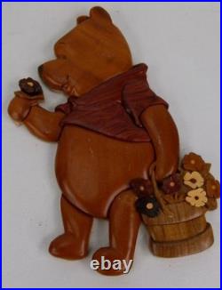 Vintage Disney Mickey Mouse Wooden Wall Art Hanging 9