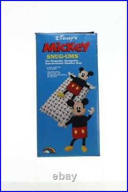 Vintage Disney Mickey Snug-Ums Plush/Sleeping Bags NEW