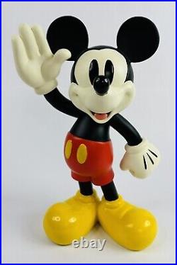 Vintage Disney Parks Exclusive 11 Waving Mickey Mouse Resin Statue