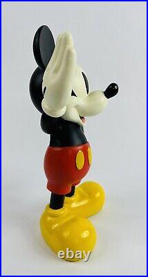 Vintage Disney Parks Exclusive 11 Waving Mickey Mouse Resin Statue