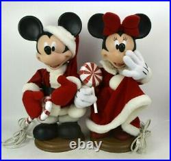 Vintage Disney Santa Best Christmas Mickey Minnie Mouse 21 Animatronic Animated