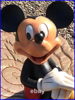 Vintage Disney Sitting Mickey Mouse Statue ornament Big Fig