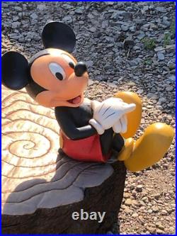 Vintage Disney Sitting Mickey Mouse Statue ornament Big Fig