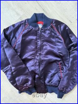 Vintage Disney Sorcerer Fantasia Mickey Mouse Bomber Jacket Silk 1980's Medium Vintage Disney Sorcerer Fantasia Mickey Mouse Bomber Jacket Silk 1980's Medium