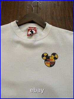 Vintage Disney World Mickey Mouse Test Track Ride Crewneck T-Shirt Size L