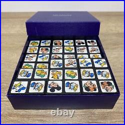 Vintage Estrela Disney Mickey Mouse Domino Set Tile Game 26x Disneylandia Rare