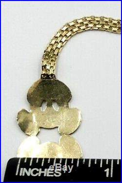 Vintage Italy 10k gold Mickey Mouse bracelet