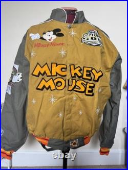 Vintage JH Design NASCAR x Disney Mickey Mouse Daytona 500 Racing Jacket -Size L