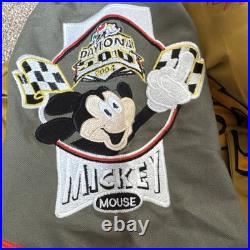 Vintage JH Design NASCAR x Disney Mickey Mouse Daytona 500 Racing Jacket -Size L