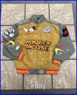 Vintage JH Design NASCAR x Disney Mickey Mouse Daytona 500 Racing Jacket -Size M