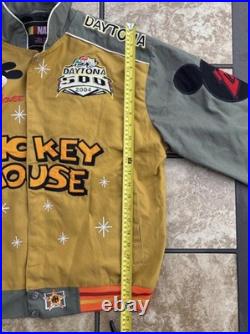 Vintage JH Design NASCAR x Disney Mickey Mouse Daytona 500 Racing Jacket -Size M