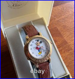 Vintage Lorus Disney Mickey Mouse Gold Musical Melody Watch
