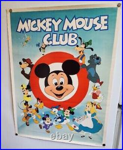 Vintage Mickey Mouse Club Disney Poster 1986 24 by 18 NEW