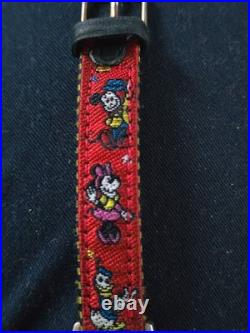 Vintage Mickey Mouse Genuine Original Disney Watch With Genuine Strap Working
