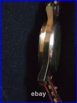 Vintage Mickey Mouse Genuine Original Disney Watch With Genuine Strap Working