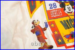 Vintage Mickey Mouse Leather Flying Jacket Disney Victory Wings 90s Size XL Vintage Mickey Mouse Leather Flying Jacket Disney Victory Wings 90s Size XL