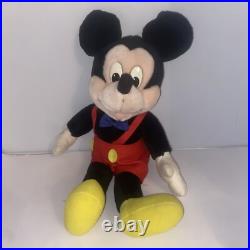 Vintage Mickey Mouse Plush Blue Bowtie, 17 Disney misprinted Minnie mouse 1980s
