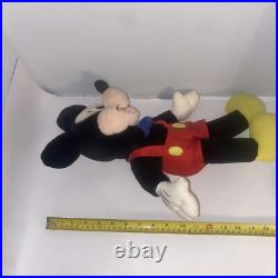 Vintage Mickey Mouse Plush Blue Bowtie, 17 Disney misprinted Minnie mouse 1980s