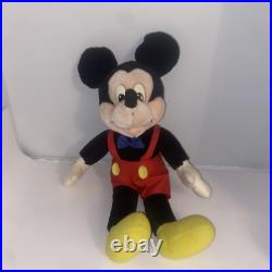 Vintage Mickey Mouse Plush Blue Bowtie, 17 Disney misprinted Minnie mouse 1980s