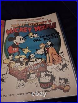 Vintage Mickey Mouse Poster Collection. X27 Presentation Folder Included