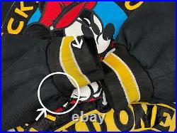 Vintage Mickey Mouse Wild One Jeff Hamilton Leather Jacket 90s Disney R8