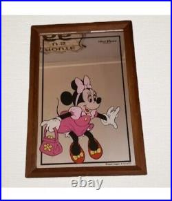 Vintage & Rare Disney Mickey Mouse Minnie Mouse Mirrors Clock Paperweight