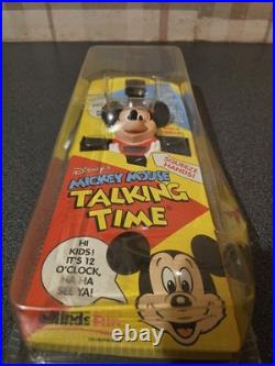 Vintage Rare Disney Mickey Mouse Talking Time Retro 90s Watch SLIGHT BOX DAMAGE