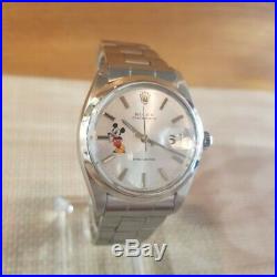 Vintage Rolex 6694 Oyster Date After Disney Mickey Mouse Custom Dial Mens Watch
